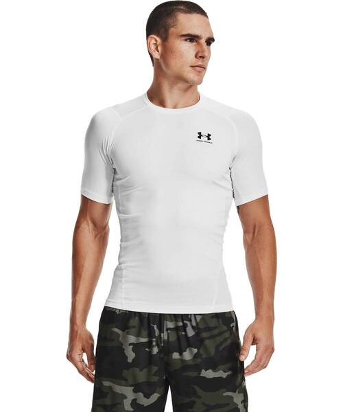 送料無料! 新品未使用 タグ付き UNDER ARMOUR アンダーアーマー UA ヒートギアアーマー コンプレッション シャツ Lサイズ ホワイト