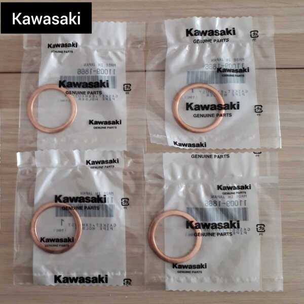 カワサキ純正新品 Z400FX Z400GP GPZ400F パッキン マフラーガスケット マフラーパッキン エキマニ スタッドボルト kawasaki