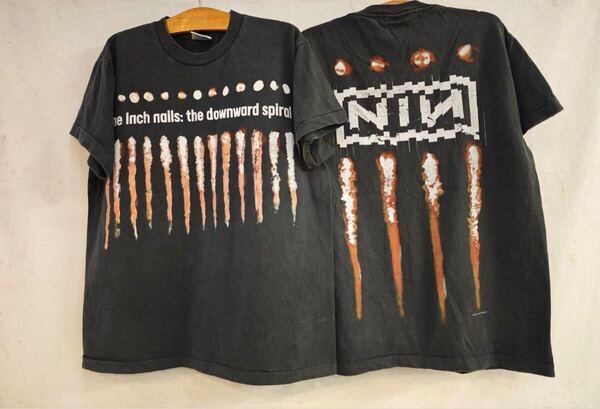 XL ナインインチネイルズ バンドTシャツ 90sシングルステッチバンT