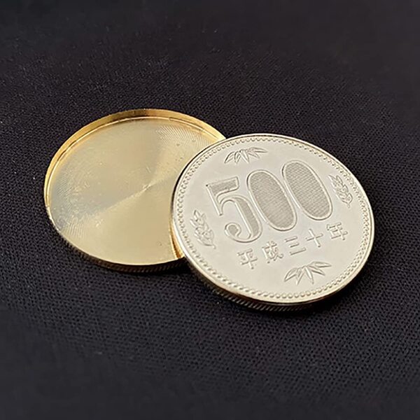 【新着商品】Yen/ 500円コイン・レプリカシェル 500 500円コインのエキスパンテッドシェル Japan コイン マジック