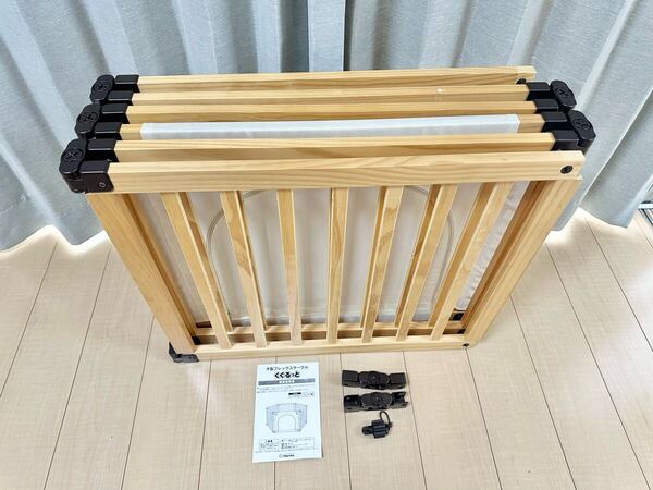 良品 日本育児 木製フレックスサークル くぐるっと ベビーサークル