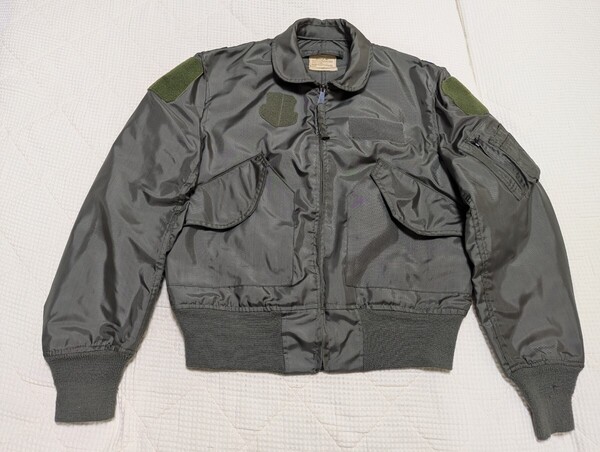 【希少 前期】 米軍 実物 1980 USAF CWU-36p フライト ジャケット Medium M 中佐 階級章 パッチ ワッペン 初期 ビンテージ
