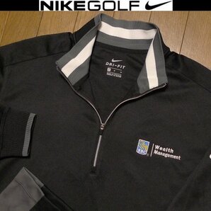 L日本サイズ位★セール送無料★希少 ナイキゴルフUSA限定モデル1点物美品 特注刺繍 速乾除湿4方向伸縮 プルオーバー ジャケット