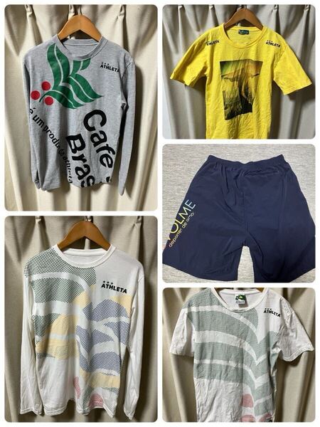 アスレタ シャツ ウェア M サッカー フットサル スボルメ パンツ 短パン S 半袖Tシャツ Tシャツ 150 160 ジュニア 小学生