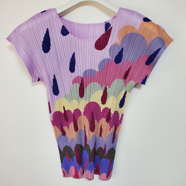 イッセイミヤケ ISSEY MIYAKE トップス 半袖 サイズ3 PLEATS PLEASE プリーツプリーズ