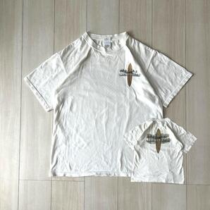 anvil サーフボード柄Tシャツ ホワイト 海外古着 M ハワイ風 サーフ