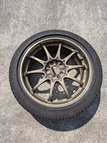 ①☆送料無料☆※4本落札限定※2本分☆希少☆RAYS VOLK RACING CE28N 17インチ PCD100 7.5J5+50レイズ ボルクレーシング