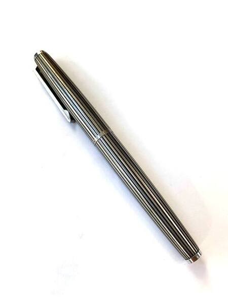 【即決/筆記未確認】 PILOT パイロット 万年筆 CUSTOM K-500SS 18KWG 蝕刻ストライプ シルバー ペン先K18WG ホワイトゴールド ストライプ
