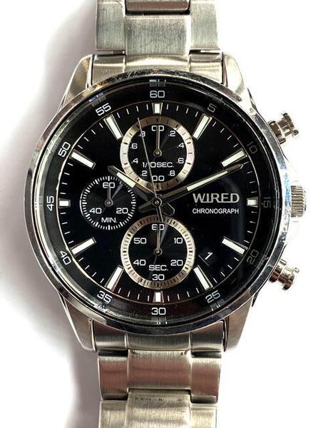 【即決/稼働品】 WIRED ワイアード VD57-KND0 クオーツ時計 クロノグラフ SEIKO セイコー 男性用腕時計 ウォッチ