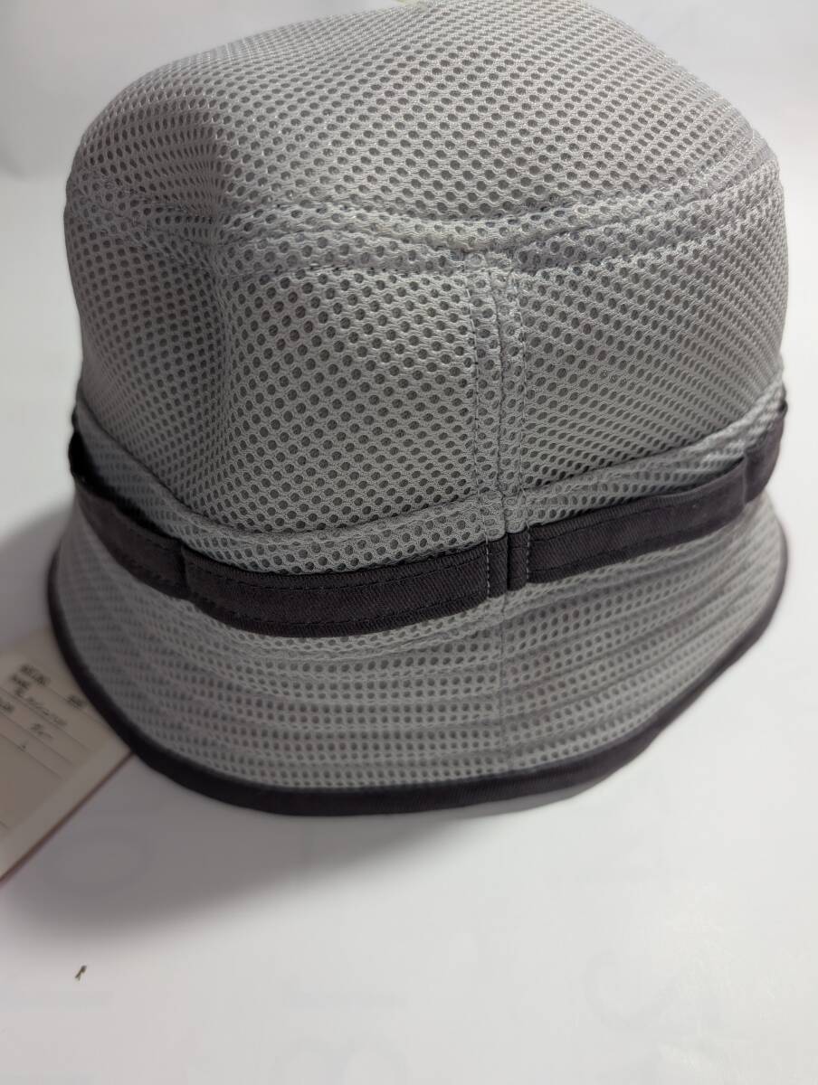 【新品!!】双進　メッシュハット　グレー　L