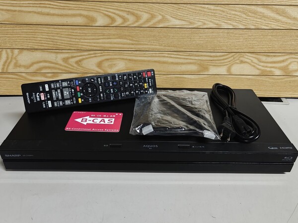 シャープ/SHARP/AQUOS★HDD/BDレコーダー★2B-C05BW1★500GB★2019年製★リモコンHDMI付★2番組同時録画 3D対応機 ★徹底整備 動作品(3521)