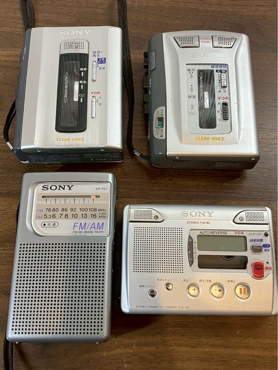 2点セットSONY カセットレコーダー TCS-100 整備品② Yahoo!オークション -「sony tcs-100」の落札相場・落札価格