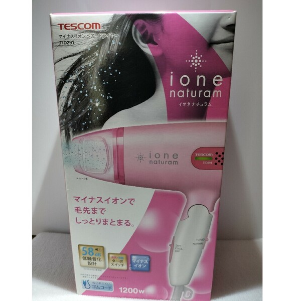 テスコム マイナスイオンヘアードライヤー ピンク TID291-P 未使用品