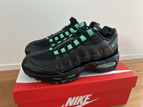 【送料無料・27.5㎝ 】NIKE AIR MAX 95 OG BLACK/GREEN SHOCK-BLACK-PEARL GREY / ナイキ エアマックス95