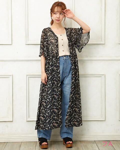 【新品】INGNI 花柄シフォン/ガウン672743