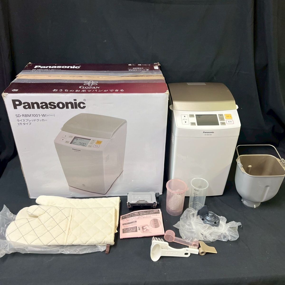 おもちがつける!お米でパンを!パナソニック ゴパン(中古)ジャンク扱いで Yahoo!オークション -「panasonic gopan(ゴパン)」の落札相場