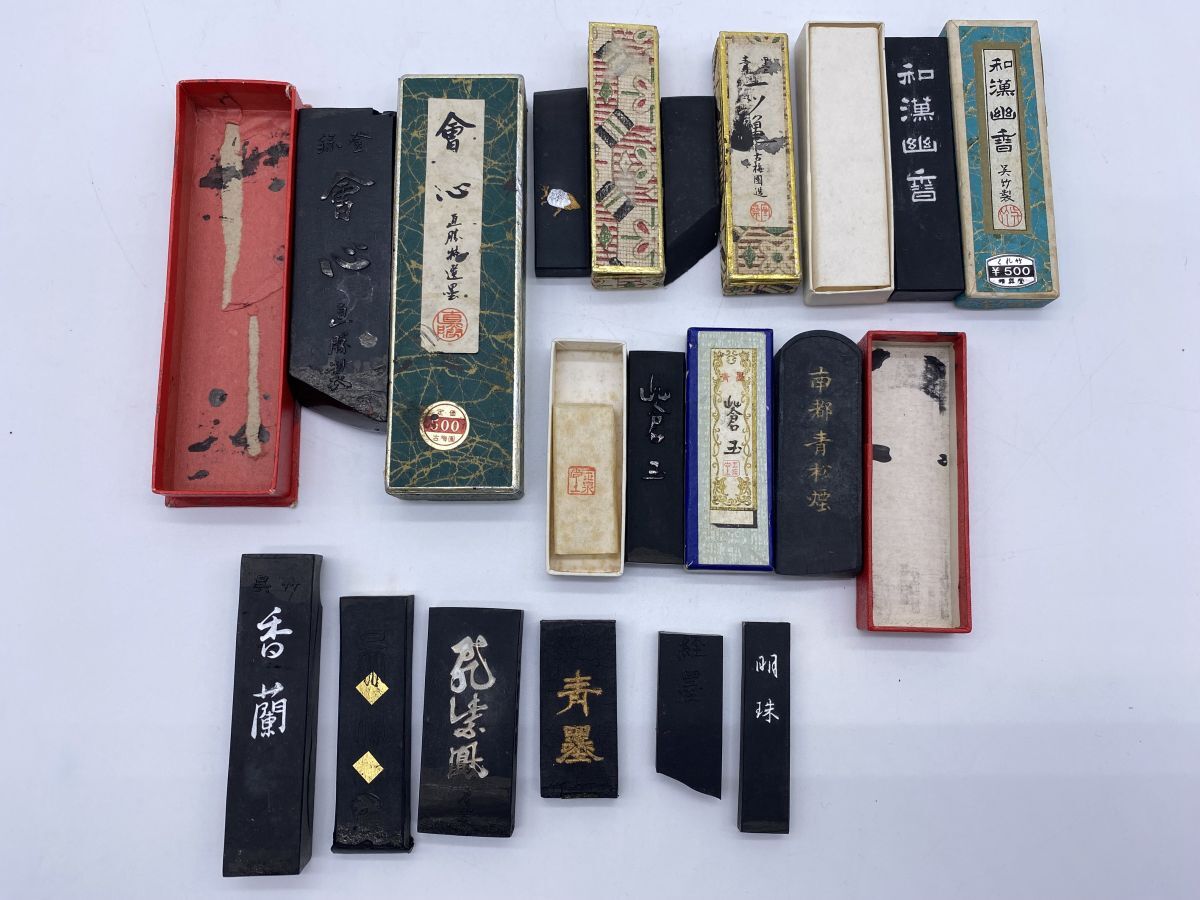 【墨研】玉泉堂◆「蒼 潤・富 嶽」他青墨4挺組◆文房四宝 書道具 古墨 Yahoo!オークション -「玉泉堂 墨」の落札相場・落札価格