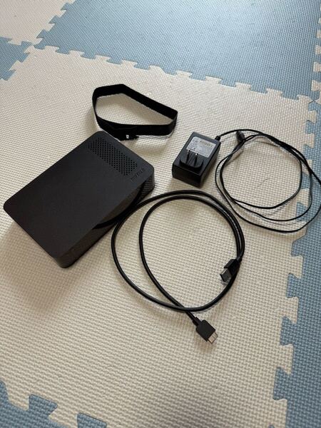 (中古)BUFFALO USB3.0 外付けハードディスク HD-LC2.0U3/N 2TBPC・家電(テレビ録画)対応