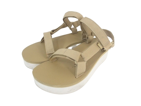 teva☆厚底サンダル☆ベージュ☆25☆中古 2025年最新】Yahoo!オークション -厚底teva サンダルの中古品