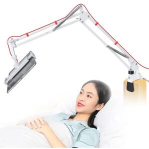 タブレット スタンド タブレット アーム スタンド スマホスタンド ベッドサイド ベッド用 360回転 スマホ スタンド/ホルダー 4〜12.9インチ