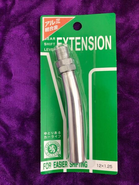 希少 当時物 グリフィン カーブ付きシフトノブ延長エクステンション 12×1.25 旧車 デコトラ 水中花 街道レーサー 昭和 レトロ 金華山