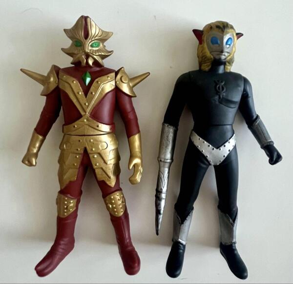 ウルトラ怪獣500 マグマ星人 エースキラー 13cmソフビ 廃版 2体セット