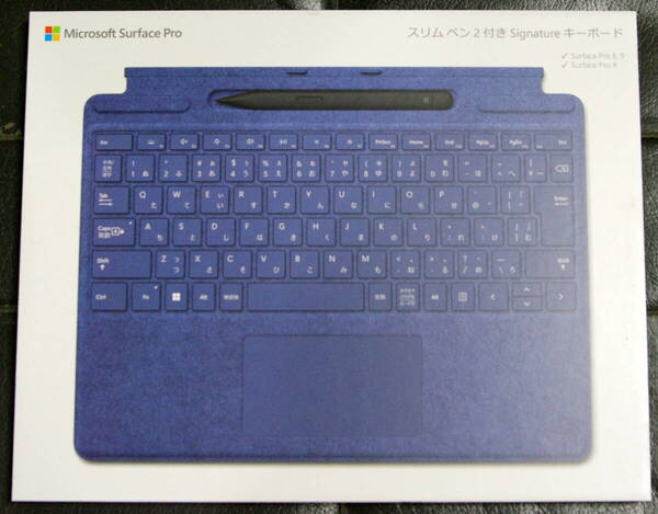 マイクロソフト 8X7-00115 Surface Pro Signature キーボード スリムペン2付 サファイア 新品同様#22 送料無料