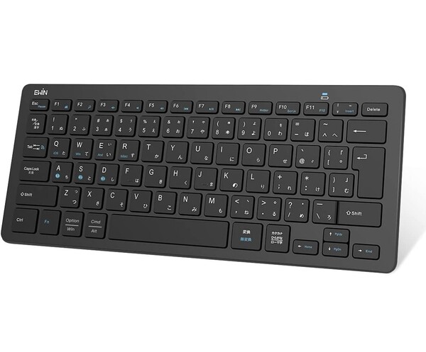キーボード ワイヤレス bluetooth 小型 キーボード JIS基準 日本語配列 ios android Windows mac多システム対応 ブラック
