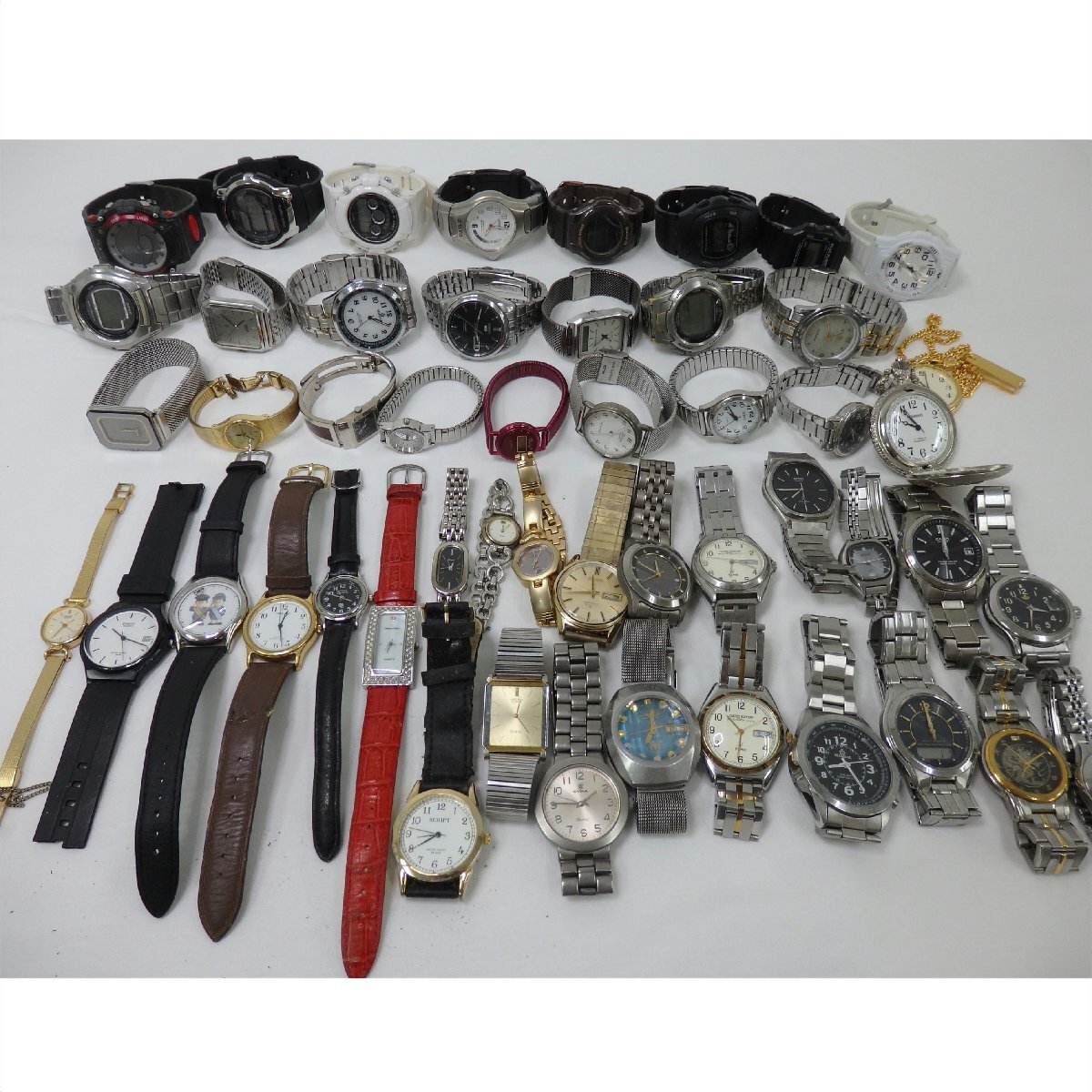カシオ CASIO 腕時計 まとめ売り ジャンク 28 本 セット Yahoo!オークション -「ジャンク腕時計casioまとめて」の落札
