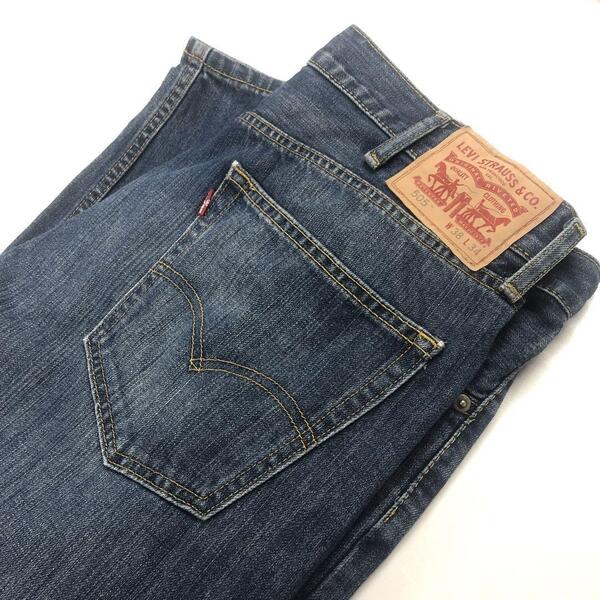 Levi's505 W38L34 ストレートデニム インディゴブルー L