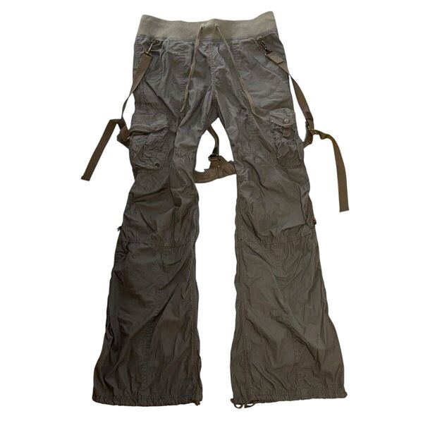 00s GOA suspender cargo flared pants Y2K カーゴパンツ ifsixwasnine share spirit 14th addiction lgb civarize roen