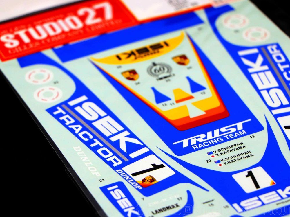 田宮　ポルシェ956 スペアボディセット　希少　ISEKI イセキ　ステッカー 日本のCカーを世界レベルに鍛え上げたイセキトラストポルシェ