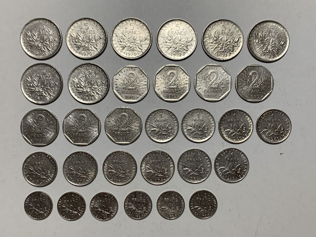 フランスフラン 硬貨 8枚 Yahoo!オークション -「フランス 2フラン」(硬貨) (貨幣)の落札