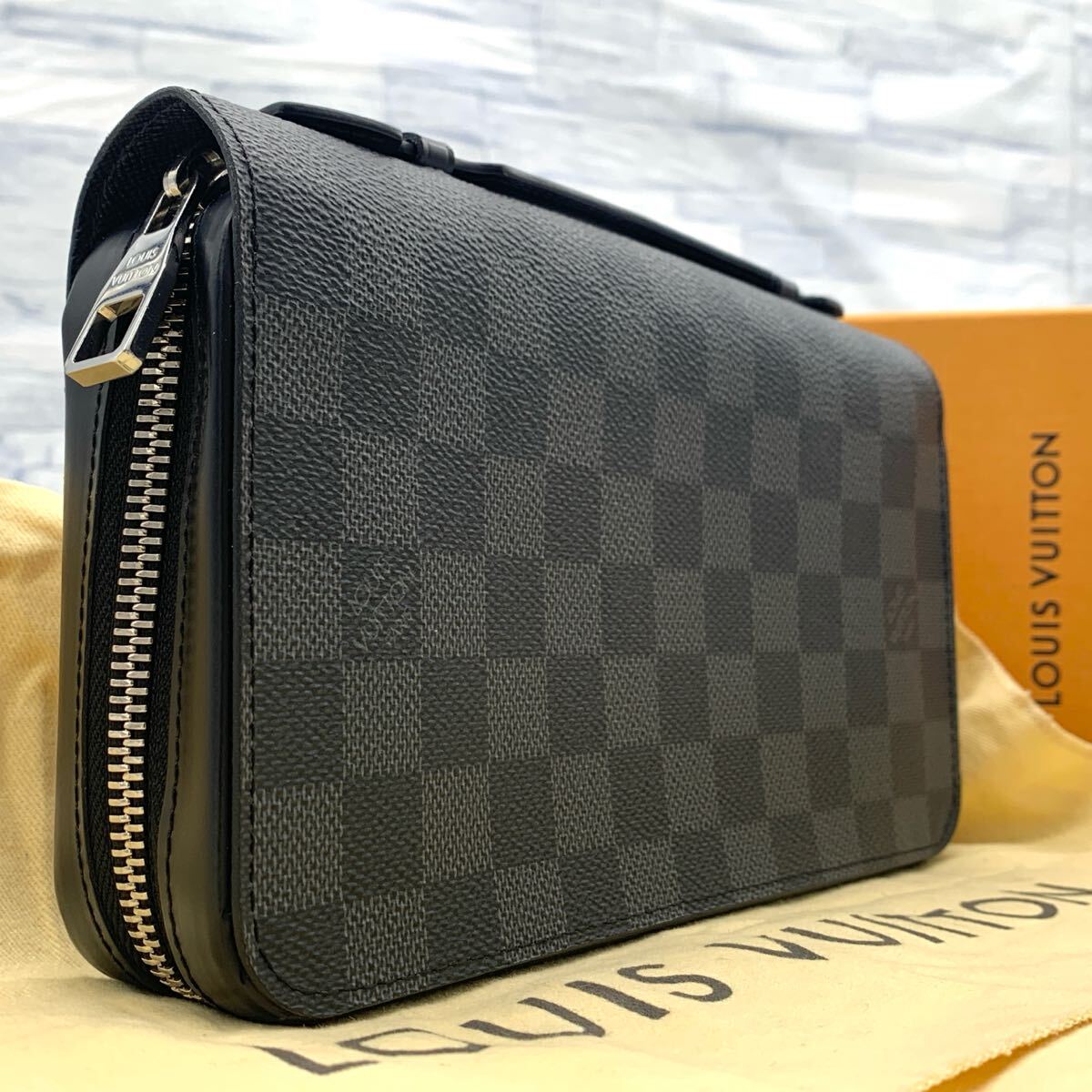 ★極美品★　ルイヴィトン　長財布　ダミエ　グラフィット　ジッピーXL　メンズ LOUIS VUITTON ルイ・ヴィトン ジッピーXL ダミエ グラフィット