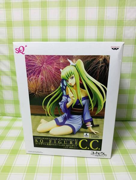 バンプレスト コードギアス 反逆のルルーシュR2 SQフィギュア ~ C.C. 浴衣Ver ~ 未開封品 フィギュア シーツ―