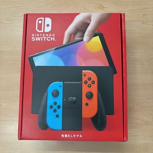 未使用品 Nintendo Switch 任天堂スイッチ本体 有機EL ネオンブルー ネオンレッド