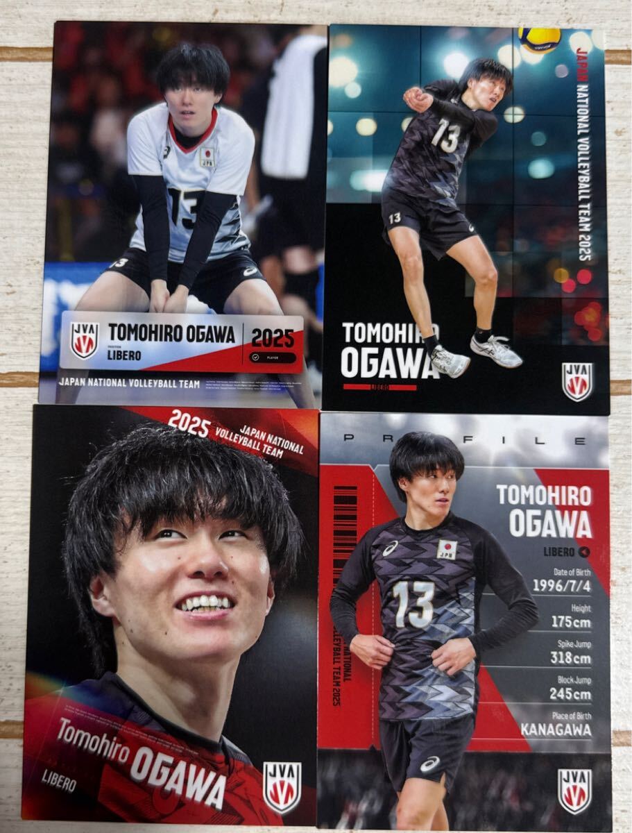 新品VNL2025日本代表リベロ小川智大選手#13タオル　アクリルキーホルダー バレーボール男子 日本代表 アクリルカード アクリル