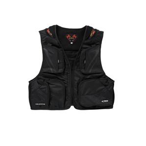 【新品】エクセル★鮎ベストFP-5180★ブラックXブラックM【送料込】