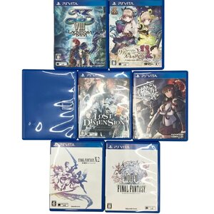◆ SONY PS Vita 用 ソフト 7点 まとめ Final Fantasy デジモン 艦これ イース ゲーム PlayStation プレイステーション ヴィータ MB ha KBC