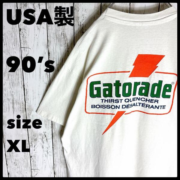 ゲータレード Gatorade 90s USA製 ヴィンテージtシャツ 古着 XL