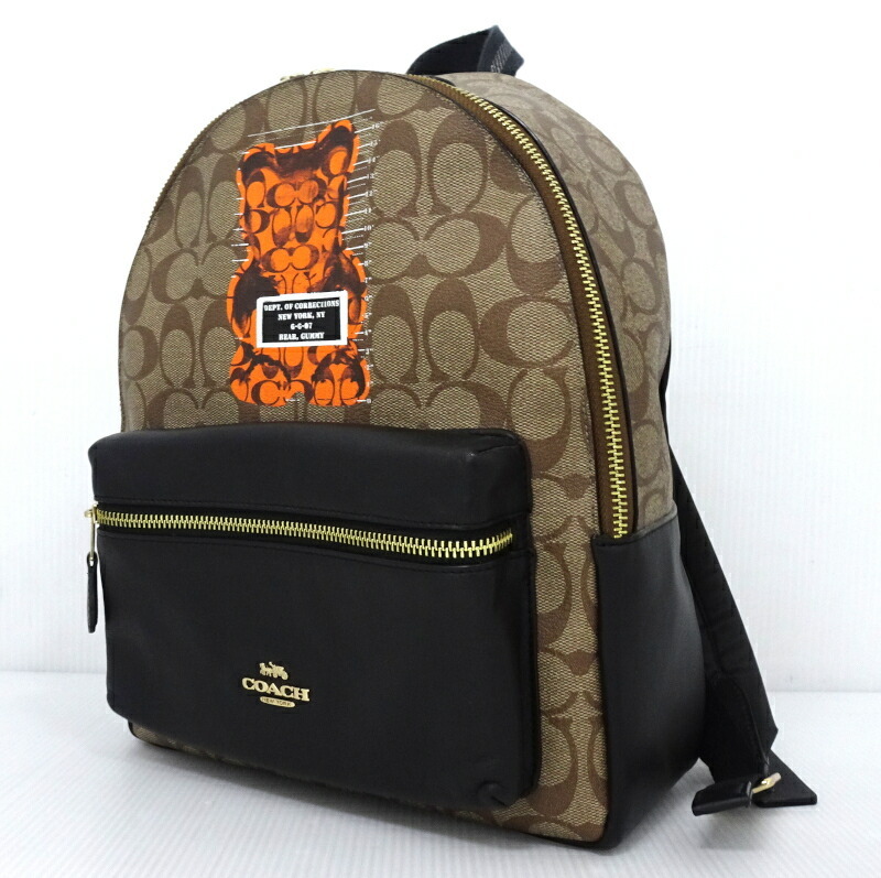 【未使用】COACH*リュック ブラック ゴールドロゴ 2025年最新】Yahoo!オークション -コーチ リュックの中古品