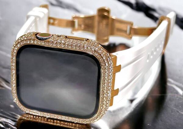 シームレス RS アップルウォッチ ラバーベルト Apple Watch ケース カバー 40mm 41mm 42mm 44mm 45mm 46mm 49mm Apple Watch バンド