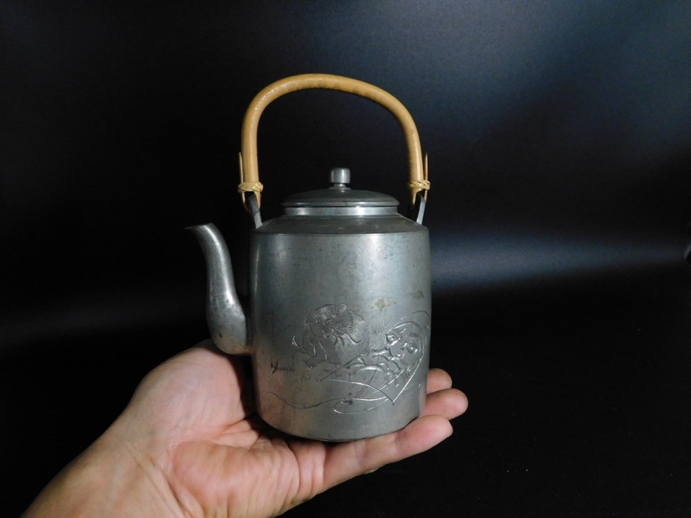 煎茶道具 薩摩 純正錫 山崎製 古錫梅文 急須 時代箱 M R5009 Yahoo!オークション -「(山崎」(錫製) (金属工芸)の落札相場