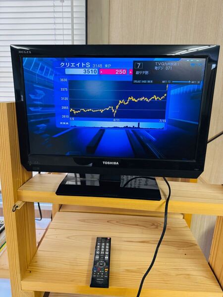 TOSHIBA 東芝 テレビ 19型 地デジ 地上波 電化製品 家庭用 動作品