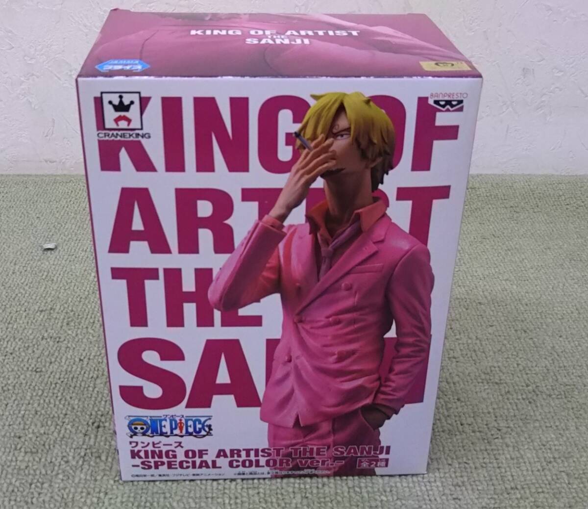 キングオブアーティスト サンジ ラウンドワン ピンク フィギュア ワンピース KING OF ARTIST THE SANJI サンジ SPECIAL COLOR ver