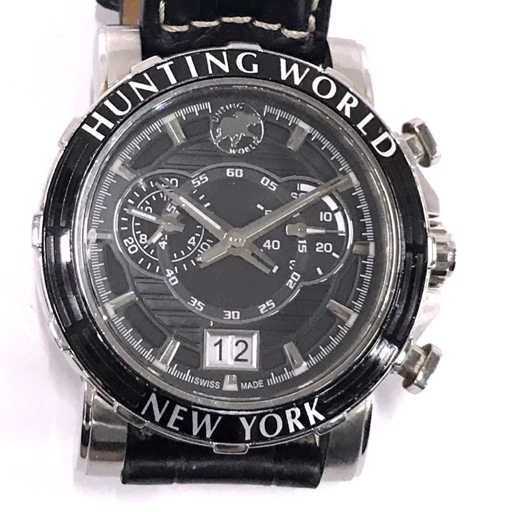 (y.m) HUNTING WORLD クロノグラフ クオーツ Yahoo!オークション -「クロノグラフ腕時計」(ハンティング