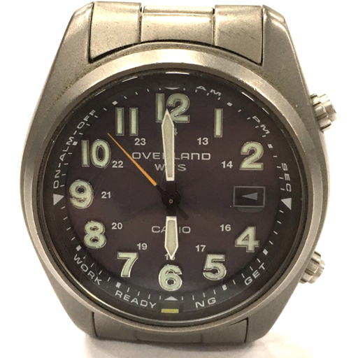 CASIO オーバーランド チタン メンズ 中古メンズ腕時計 B0619 Yahoo!オークション -「カシオ オーバーランド チタン」(カシオ