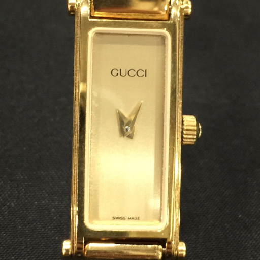 GUCCI時計 1500 新品電池 稼働品 ゴールド Yahoo!オークション -「グッチ 時計 1500」の落札相場・落札価格