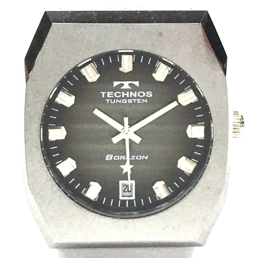 【稼動品レア】TECHNOS PERPE QUARTZ　メンズ腕時計　クォーツ TECHNOS PERPE QUARTZ SWISS MADE - メルカリ