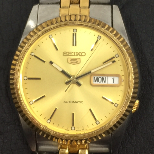 超希少 SEIKO5 ゴールド 裏スケ 自動巻 Yahoo!オークション -「seiko 5 (裏スケ バックスケルトン